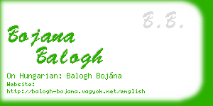 bojana balogh business card